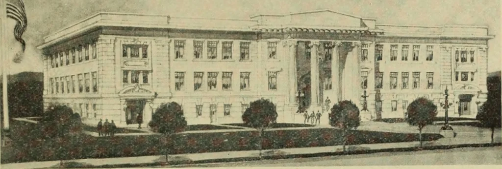 An illustration from The Architect & engineer of California and the Pacific Coast, 1905, leaf 330