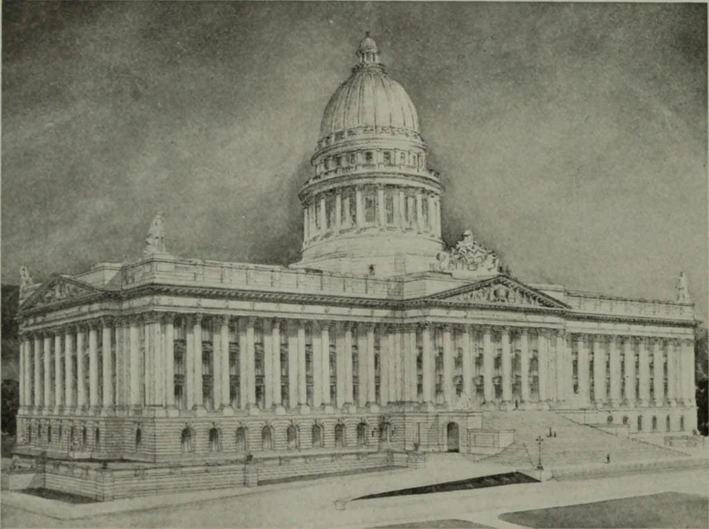 An illustration from The Architect & engineer of California and the Pacific Coast, 1905, leaf 37