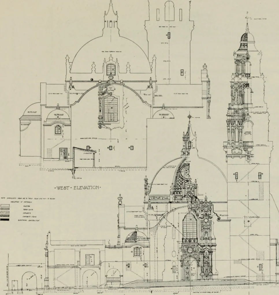 An illustration from The Architect & engineer of California and the Pacific Coast, 1905, leaf 56