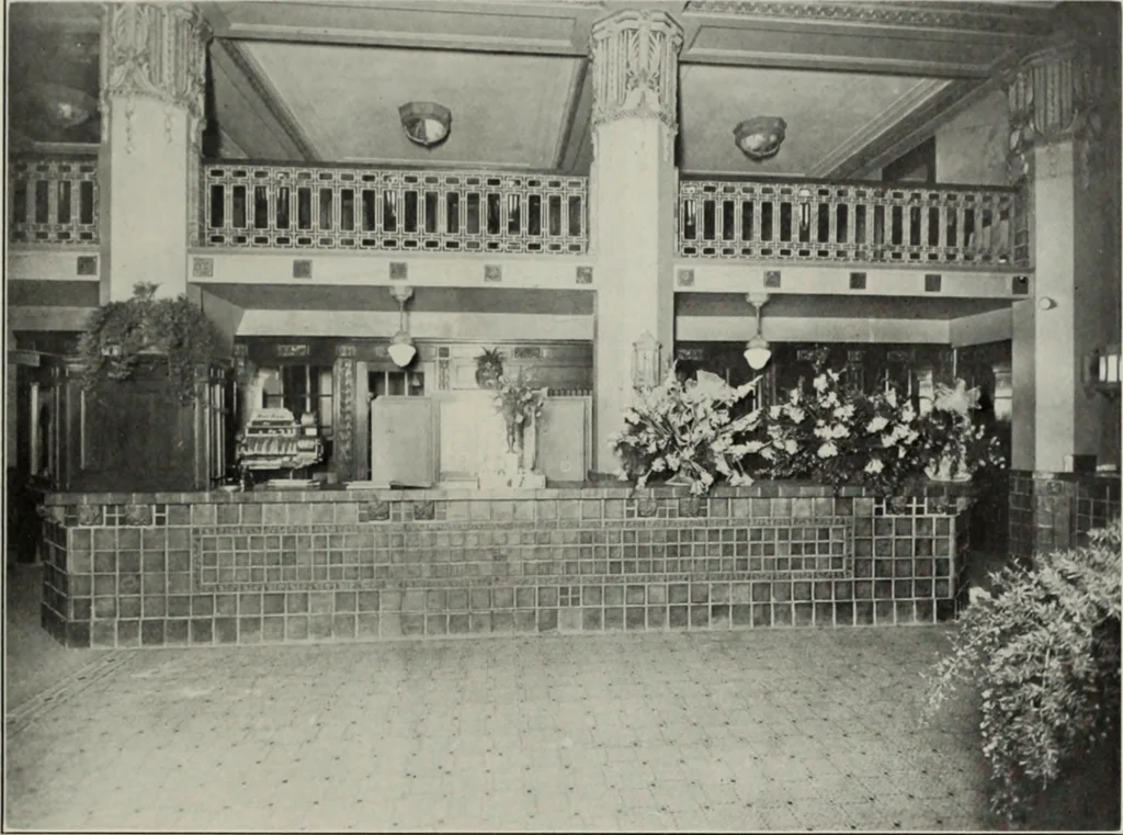 An illustration from The Architect & engineer of California and the Pacific Coast, 1905, leaf 90