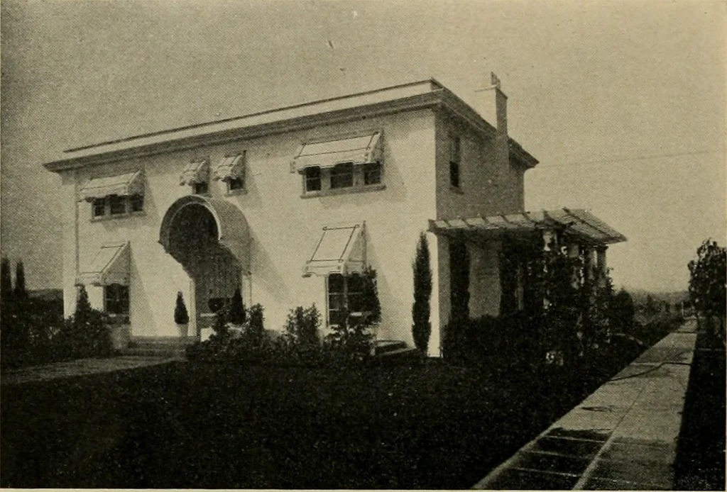An illustration from The Architect & engineer of California and the Pacific Coast, 1905, leaf 215