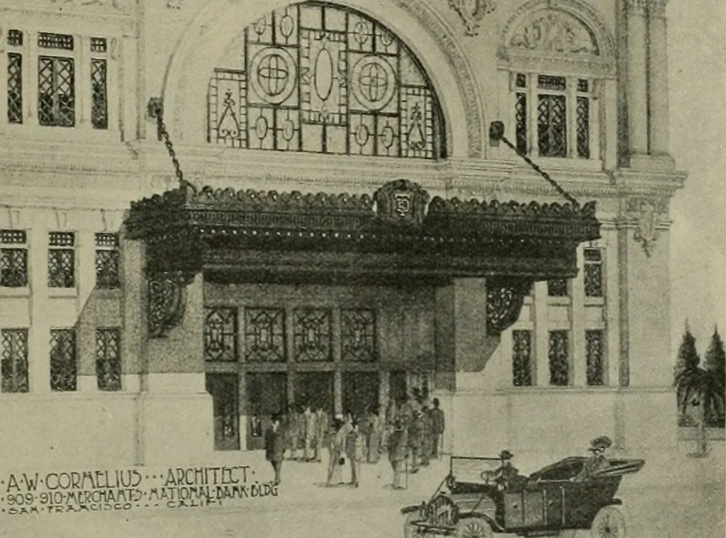 An illustration from The Architect & engineer of California and the Pacific Coast, 1905, leaf 230