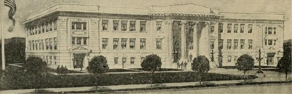 An illustration from The Architect & engineer of California and the Pacific Coast, 1905, leaf 315