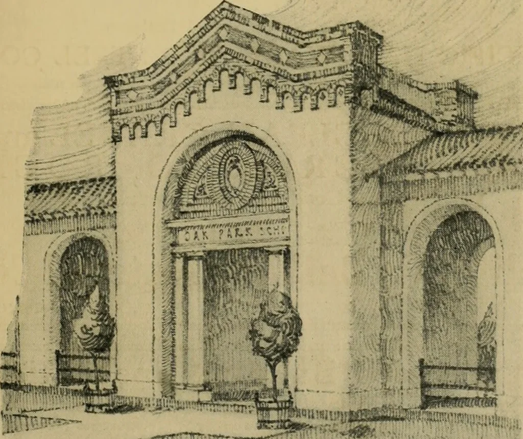 An illustration from The Architect & engineer of California and the Pacific Coast, 1905, leaf 328