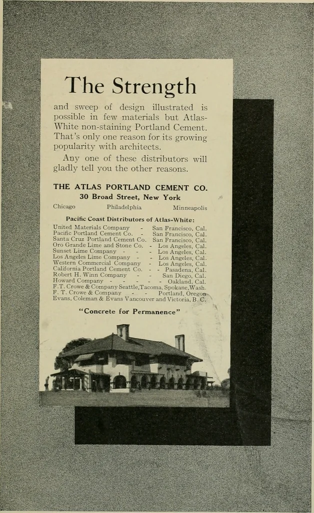 An illustration from The Architect & engineer of California and the Pacific Coast, 1905, leaf 332