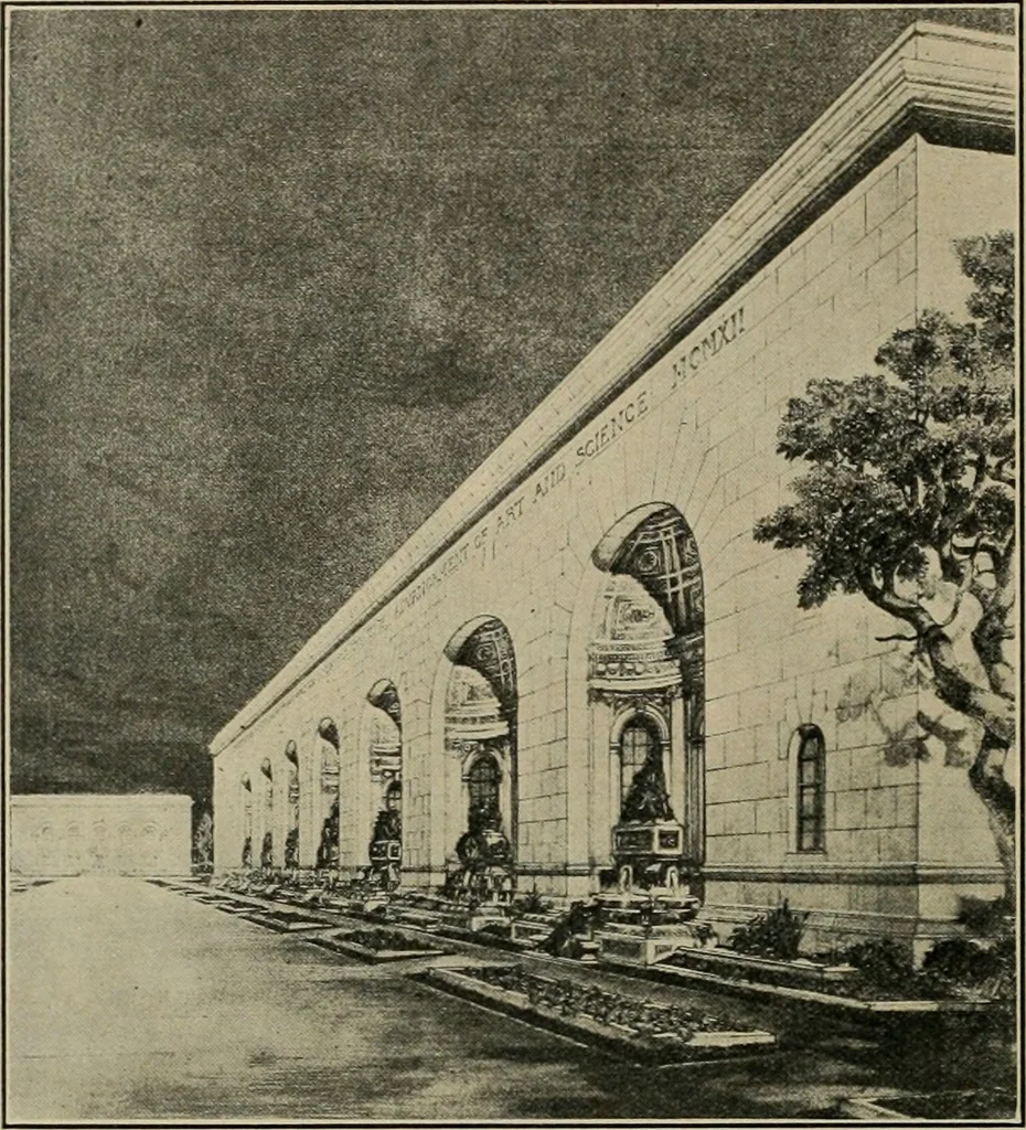 An illustration from The Architect & engineer of California and the Pacific Coast, 1905, leaf 353