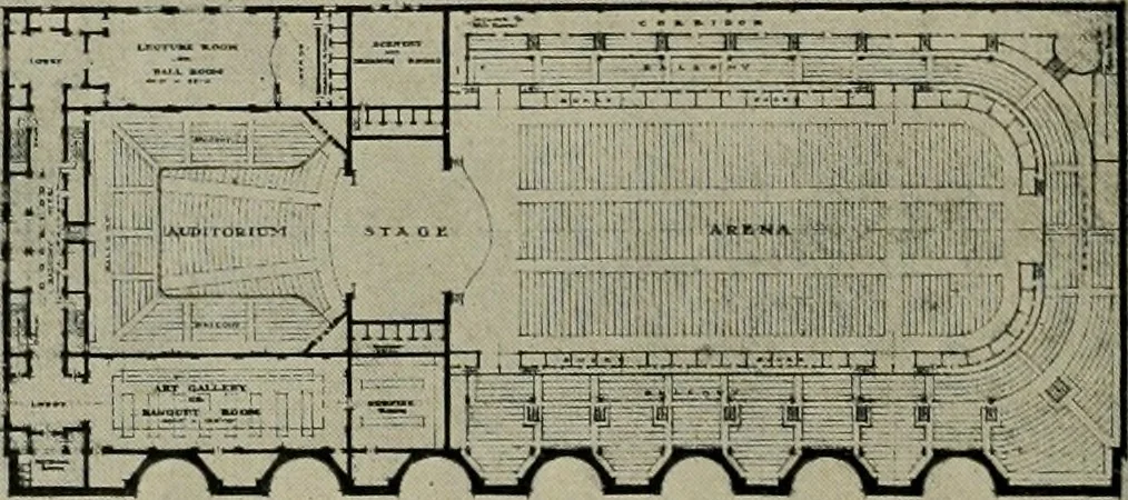 An illustration from The Architect & engineer of California and the Pacific Coast, 1905, leaf 397