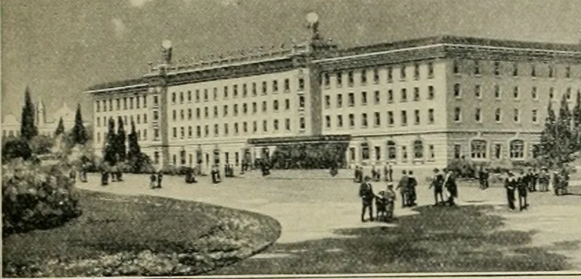 An illustration from The Architect & engineer of California and the Pacific Coast, 1905, leaf 464