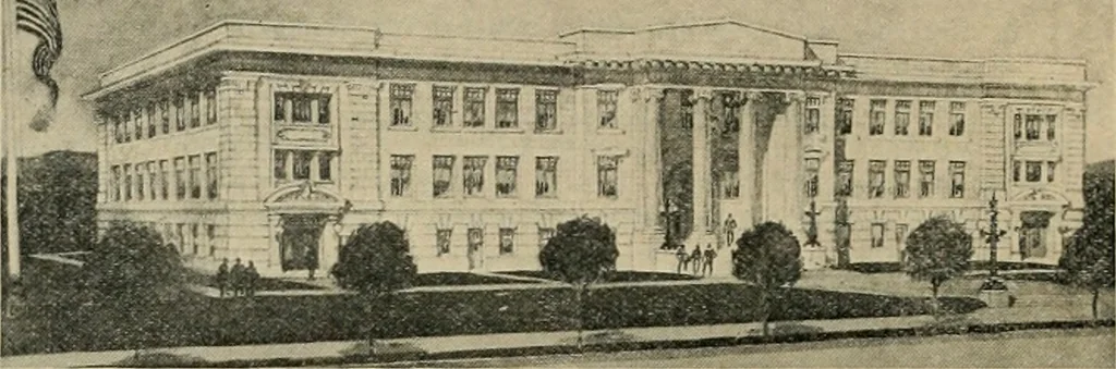An illustration from The Architect & engineer of California and the Pacific Coast, 1905, leaf 475