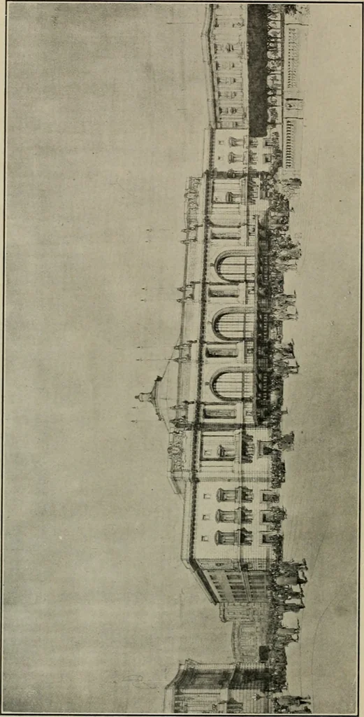 An illustration from The Architect & engineer of California and the Pacific Coast, 1905, leaf 85