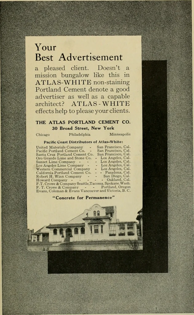 An illustration from The Architect & engineer of California and the Pacific Coast, 1905, leaf 10