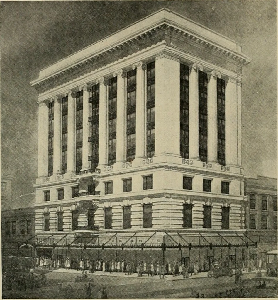 An illustration from The Architect & engineer of California and the Pacific Coast, 1905, leaf 145
