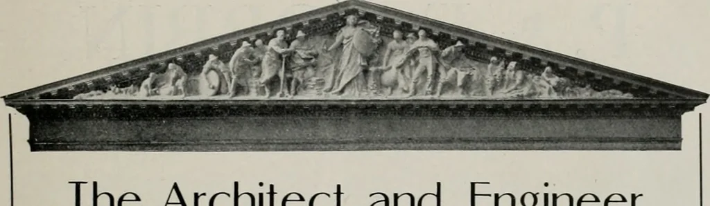 An illustration from The Architect & engineer of California and the Pacific Coast, 1905, leaf 200