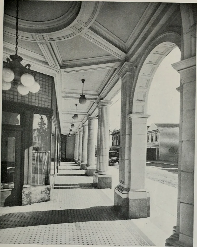 An illustration from The Architect & engineer of California and the Pacific Coast, 1905, leaf 213