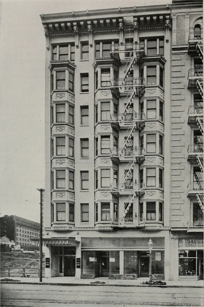 An illustration from The Architect & engineer of California and the Pacific Coast, 1905, leaf 216