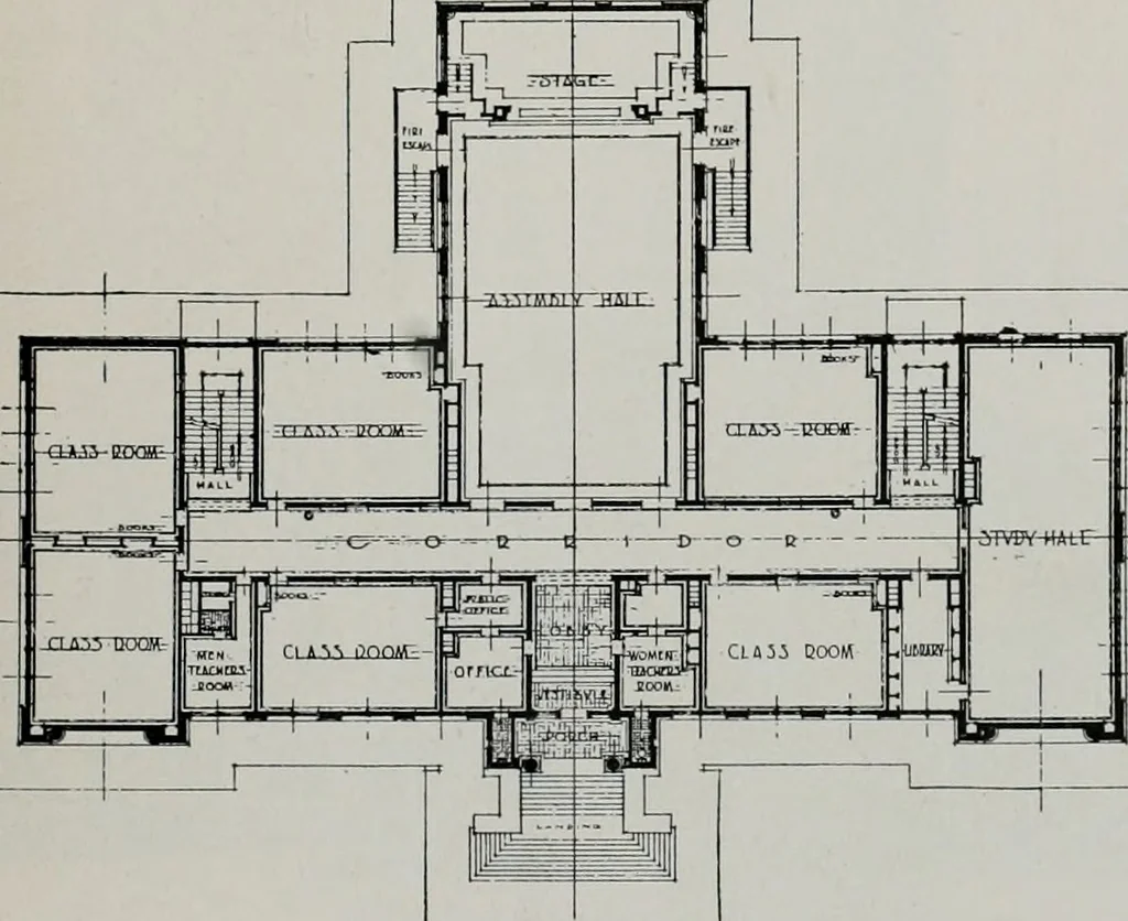 An illustration from The Architect & engineer of California and the Pacific Coast, 1905, leaf 231