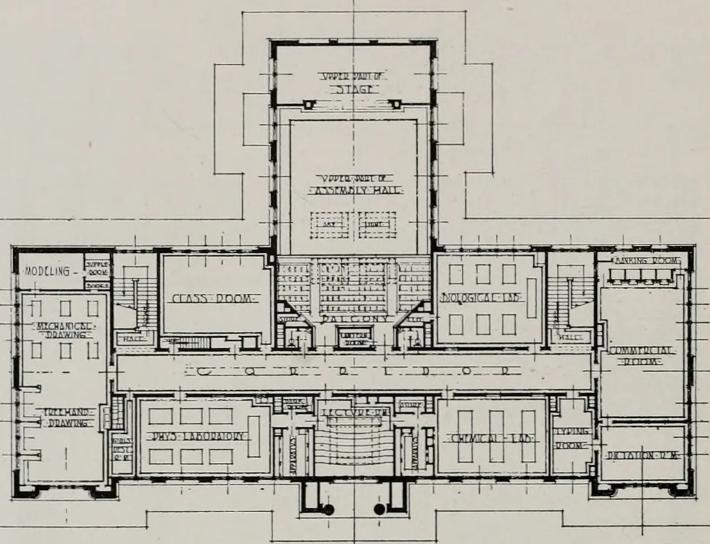 An illustration from The Architect & engineer of California and the Pacific Coast, 1905, leaf 232