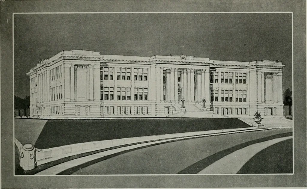 An illustration from The Architect & engineer of California and the Pacific Coast, 1905, leaf 331