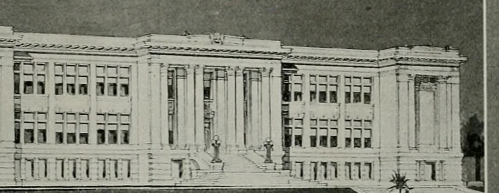 An illustration from The Architect & engineer of California and the Pacific Coast, 1905, leaf 331