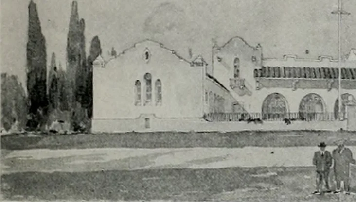 An illustration from The Architect & engineer of California and the Pacific Coast, 1905, leaf 404