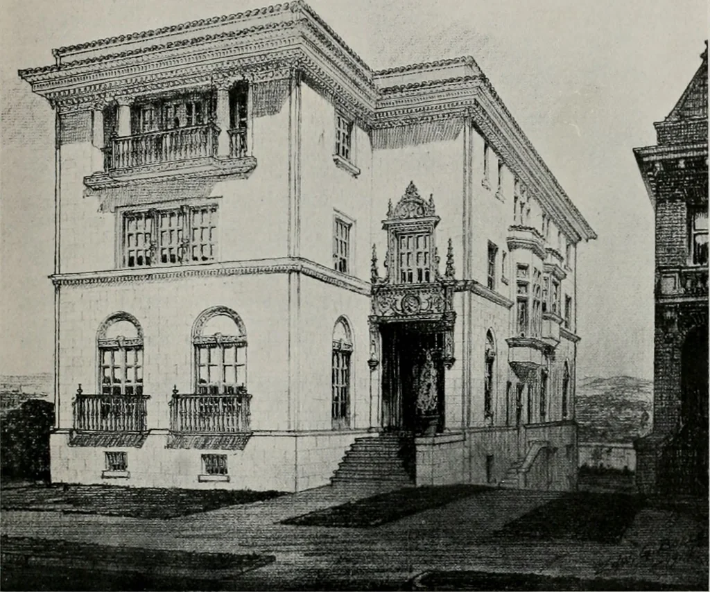 An illustration from The Architect & engineer of California and the Pacific Coast, 1905, leaf 406