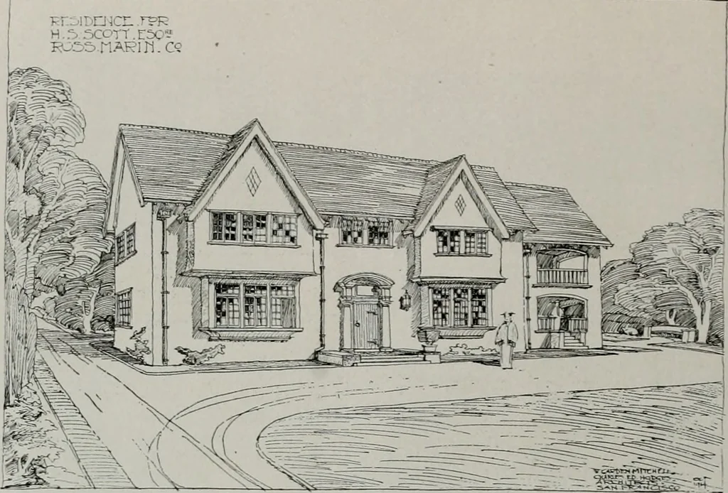 An illustration from The Architect & engineer of California and the Pacific Coast, 1905, leaf 441