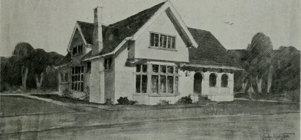 An illustration from The Architect & engineer of California and the Pacific Coast, 1905, leaf 442