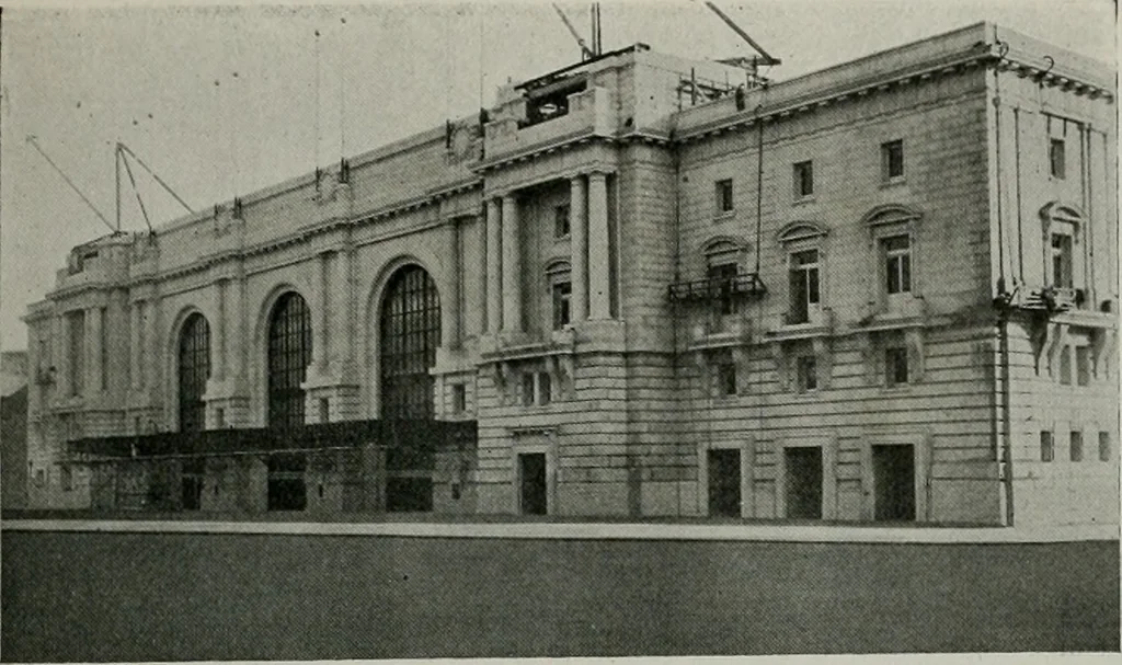 An illustration from The Architect & engineer of California and the Pacific Coast, 1905, leaf 466