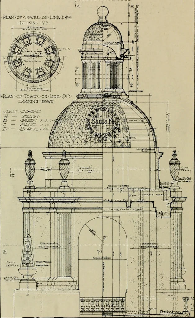 An illustration from The Architect & engineer of California and the Pacific Coast, 1905, leaf 49