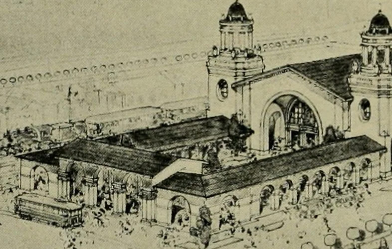 An illustration from The Architect & engineer of California and the Pacific Coast, 1905, leaf 52