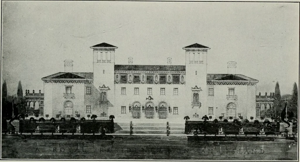 An illustration from The Architect & engineer of California and the Pacific Coast, 1905, leaf 104