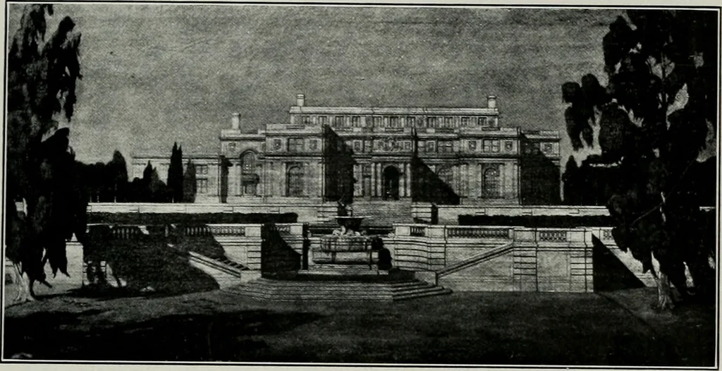 An illustration from The Architect & engineer of California and the Pacific Coast, 1905, leaf 106