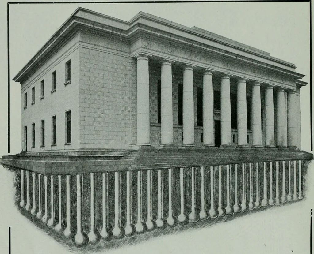 An illustration from The Architect & engineer of California and the Pacific Coast, 1905, leaf 133