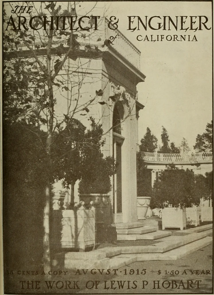 An illustration from The Architect & engineer of California and the Pacific Coast, 1905, leaf 164