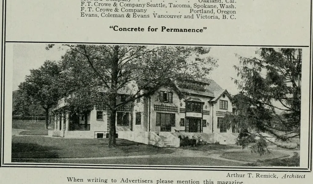 An illustration from The Architect & engineer of California and the Pacific Coast, 1905, leaf 168