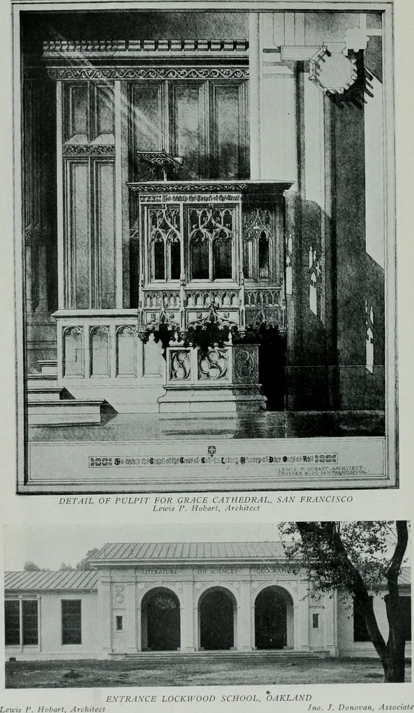 An illustration from The Architect & engineer of California and the Pacific Coast, 1905, leaf 221