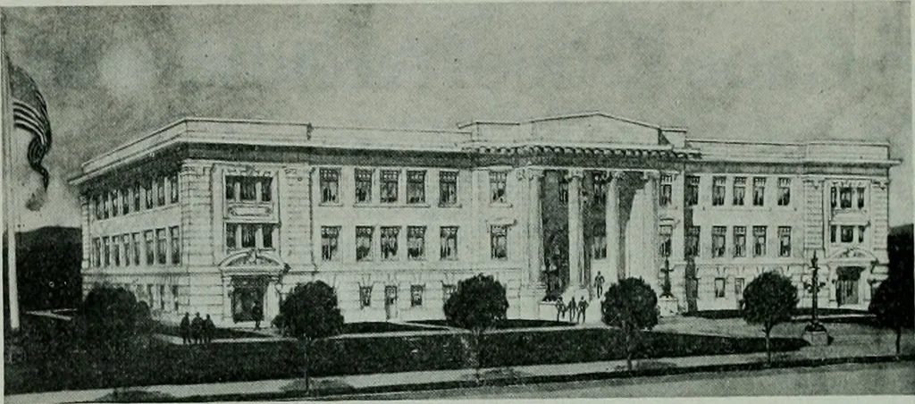 An illustration from The Architect & engineer of California and the Pacific Coast, 1905, leaf 349