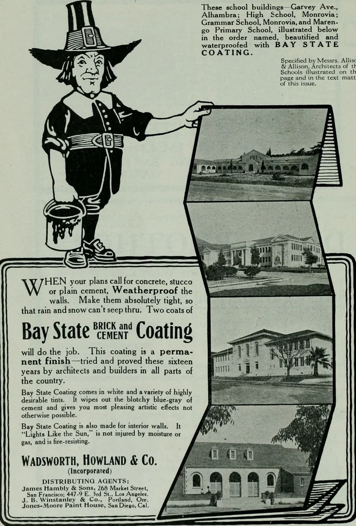 An illustration from The Architect & engineer of California and the Pacific Coast, 1905, leaf 353