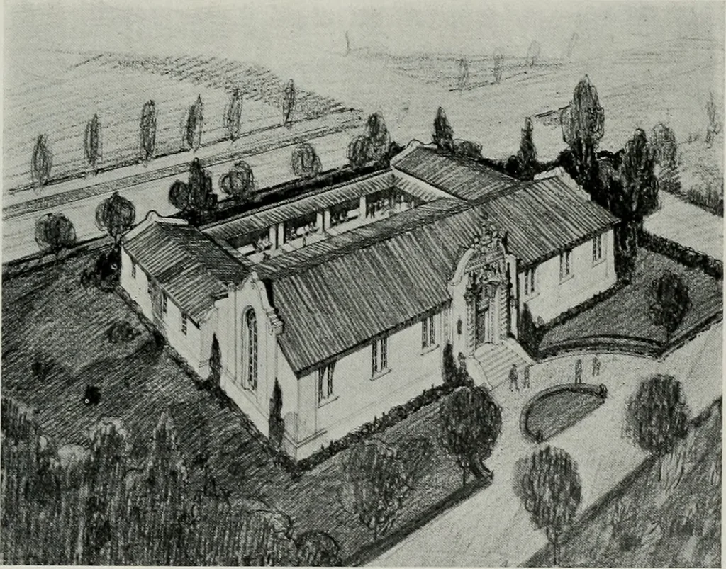 An illustration from The Architect & engineer of California and the Pacific Coast, 1905, leaf 390