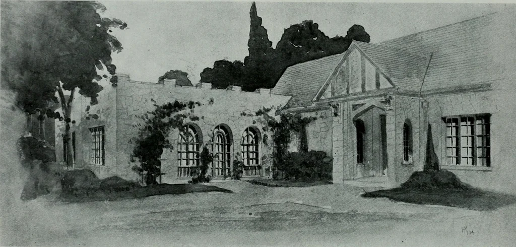 An illustration from The Architect & engineer of California and the Pacific Coast, 1905, leaf 399