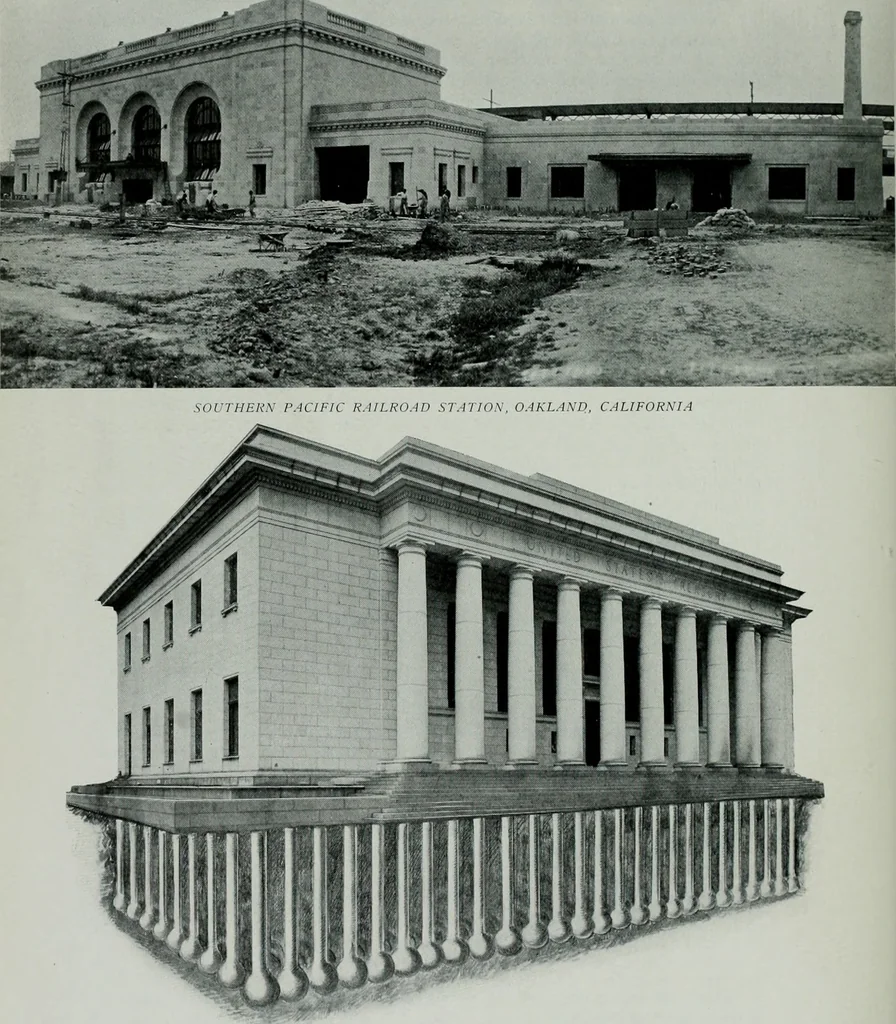 An illustration from The Architect & engineer of California and the Pacific Coast, 1905, leaf 423