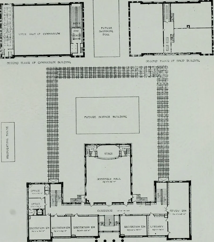 An illustration from The Architect & engineer of California and the Pacific Coast, 1905, leaf 55