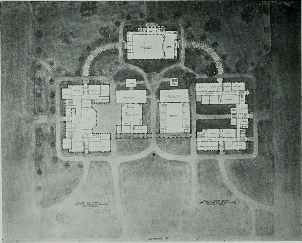 An illustration from The Architect & engineer of California and the Pacific Coast, 1905, leaf 57