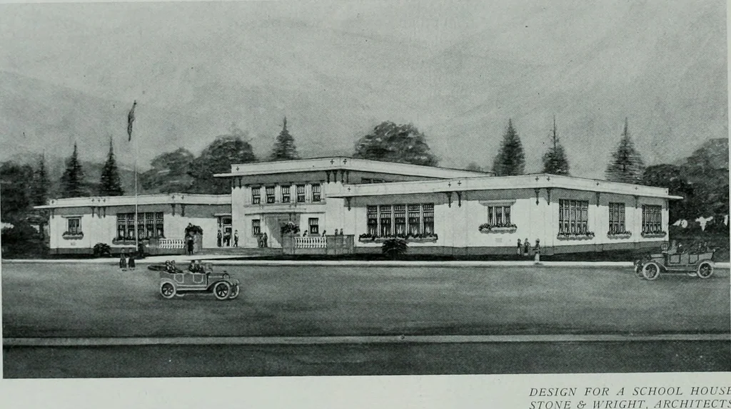 An illustration from The Architect & engineer of California and the Pacific Coast, 1905, leaf 65