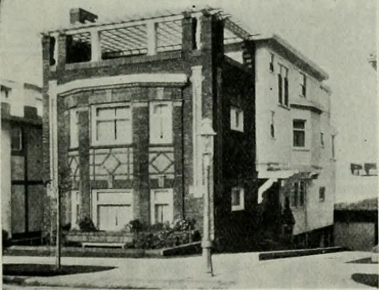An illustration from The Architect & engineer of California and the Pacific Coast, 1905, leaf 172