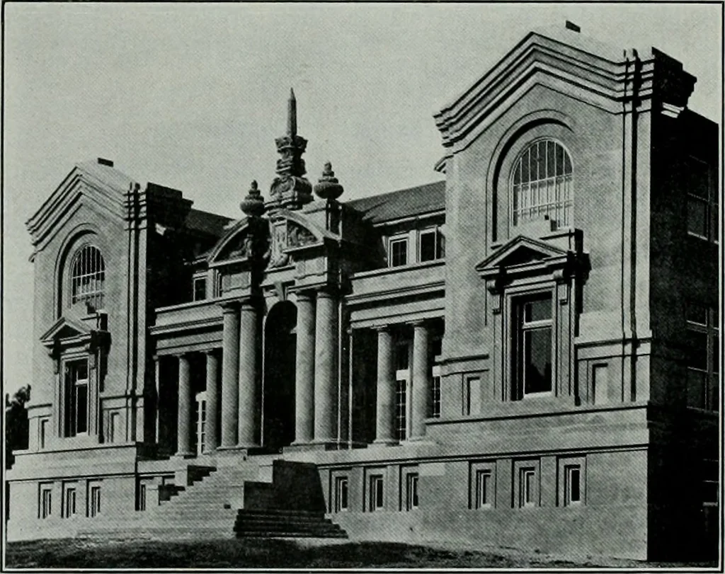 An illustration from The Architect & engineer of California and the Pacific Coast, 1905, leaf 267
