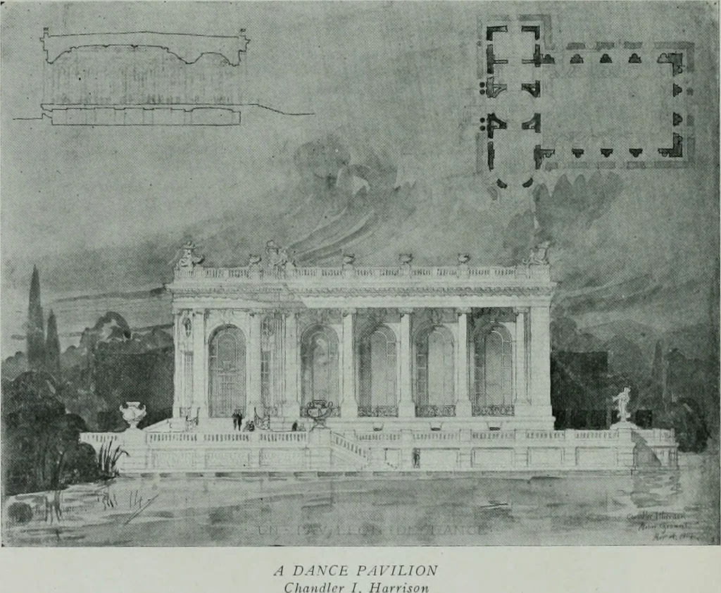 An illustration from The Architect & engineer of California and the Pacific Coast, 1905, leaf 377