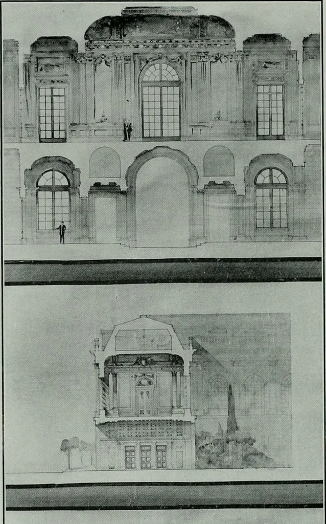 An illustration from The Architect & engineer of California and the Pacific Coast, 1905, leaf 381
