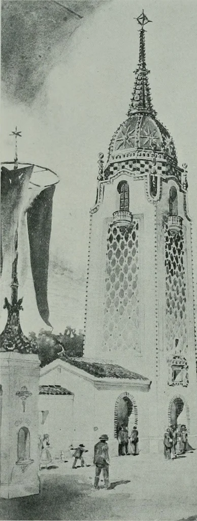 An illustration from The Architect & engineer of California and the Pacific Coast, 1905, leaf 415