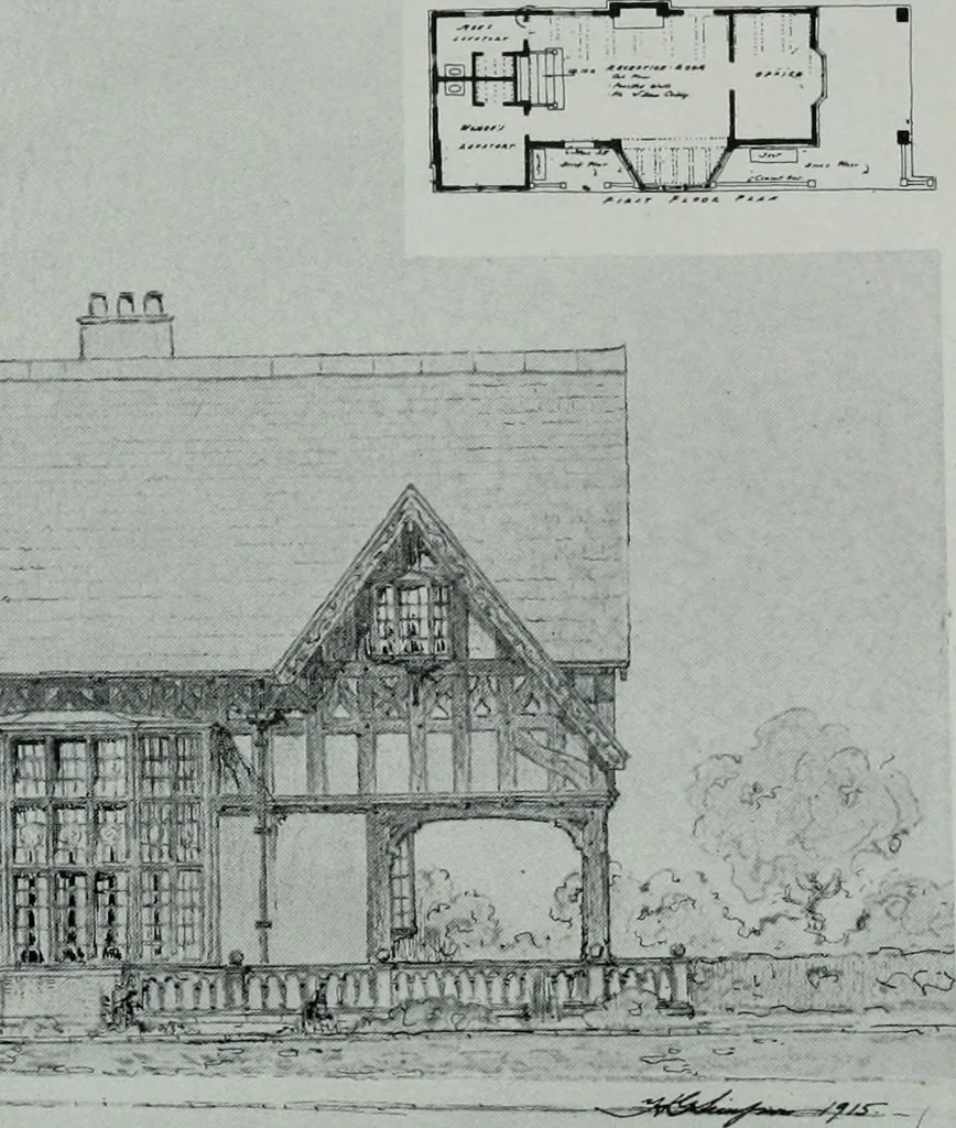 An illustration from The Architect & engineer of California and the Pacific Coast, 1905, leaf 53